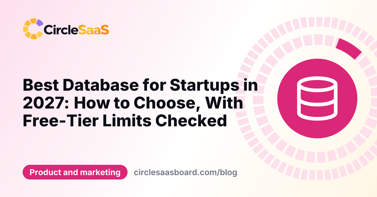 best database for startups