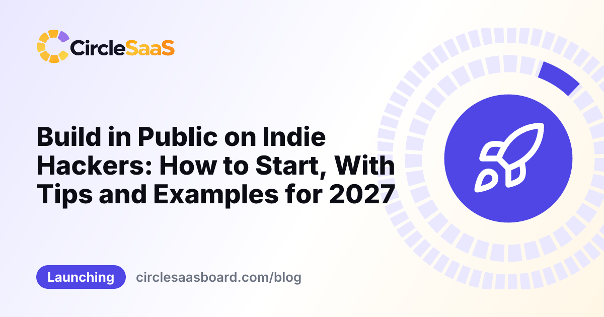 build in public on indie hackers