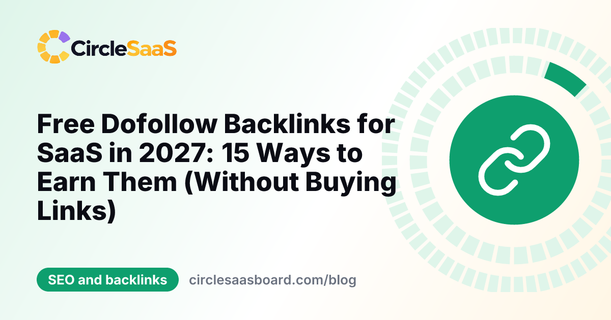 free dofollow backlinks for saas