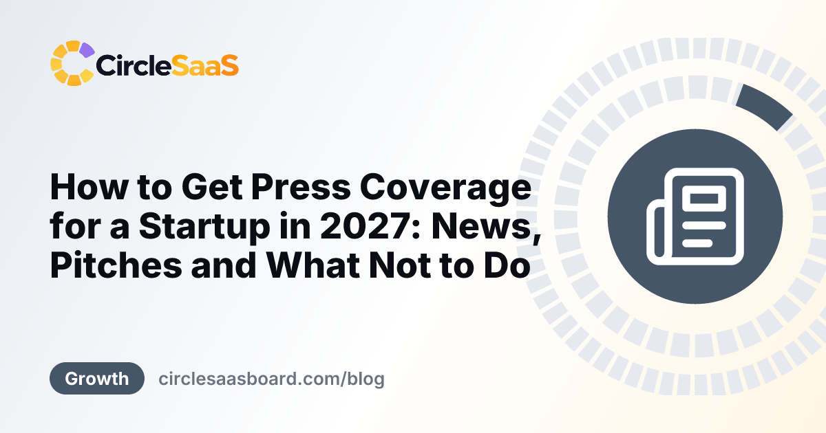 how to get press coverage for a startup