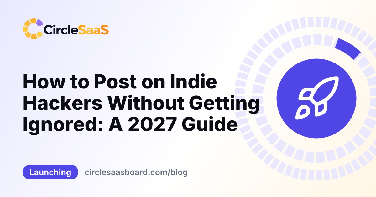 how to post on indie hackers
