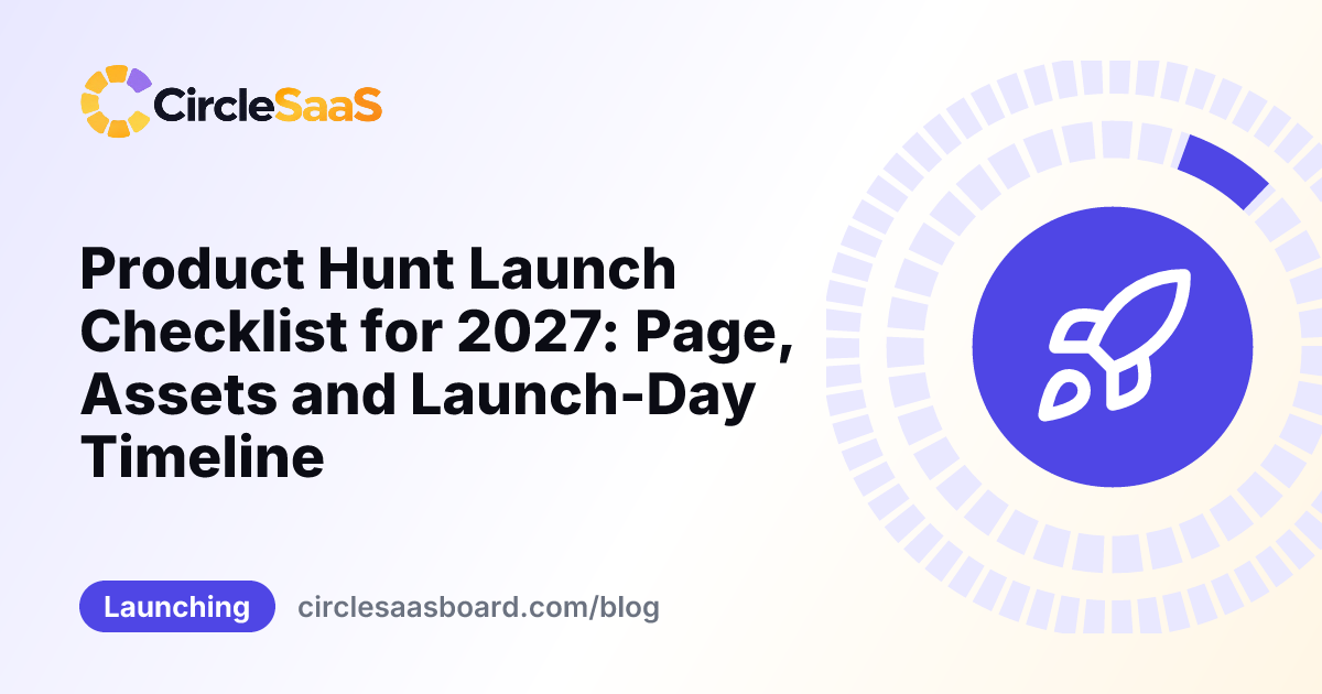 product hunt launch checklist