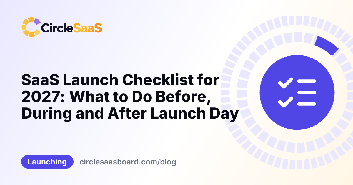 saas launch checklist