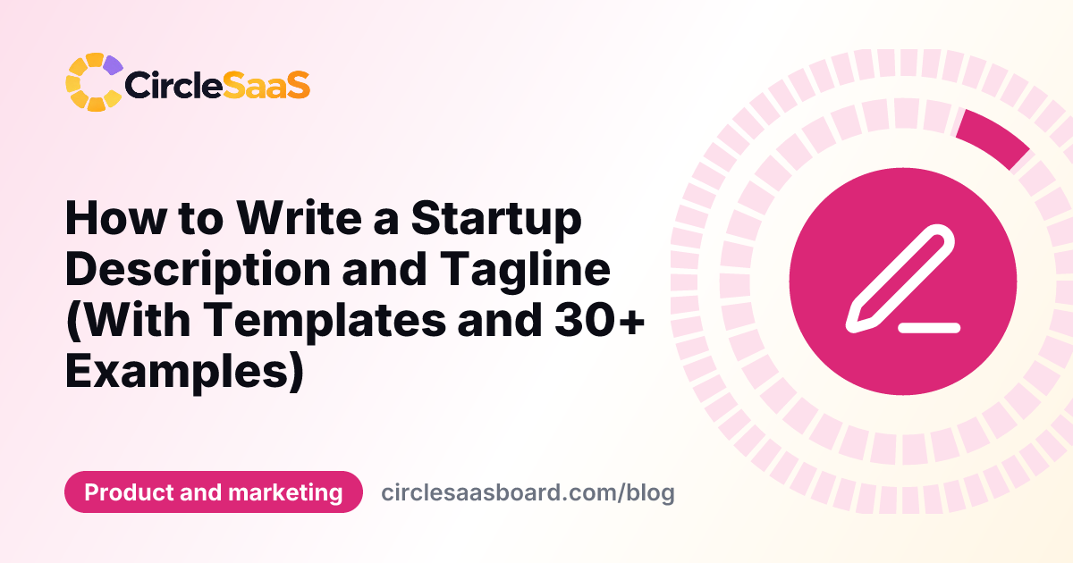 startup description